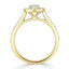 1.0 CT Marquise Cut Halo Moissanite Engagement Ring With Pave Setting - crownmoissanite