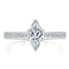 1.0 CT Marquise Shaped Moissanite Solitaire Engagement Ring - crownmoissanite