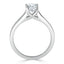 0.94 CT Oval Cut Solitaire Moissanite Engagement Ring - crownmoissanite