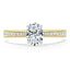 0.94 CT Oval Shaped Moissanite Solitaire Engagement Ring - crownmoissanite