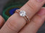 0.75 CT Round Shaped Moissanite Solitaire Bridal Ring Set - crownmoissanite