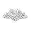 1.20 CT Heart Cut Halo Style Moissanite Bridal Ring Set