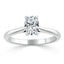 0.75 CT Oval Cut Solitaire Moissanite Engagement Ring - crownmoissanite