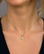 0.50 TCW Round Moissanite Diamond Clover Pendent Necklace - crownmoissanite