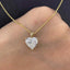 1.0 TCW Heart Moissanite Diamond Solitaire Necklace - crownmoissanite