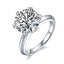 2.0 CT- 5.0 CT Round Shaped Moissanite Solitaire Engagement Ring - crownmoissanite