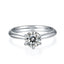1.0 CT Round Shaped Moissanite Solitaire Engagement Ring - crownmoissanite