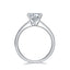 1.0 CT Round Shaped Moissanite Solitaire Engagement Ring - crownmoissanite