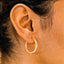 0.40 TCW Round Moissanite Diamond Hoop Earrings - crownmoissanite