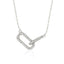 0.22 TCW Round Moissanite Diamond Unity Necklace - crownmoissanite