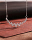 1.20 TCW Round Moissanite Diamond Cluster Necklace - crownmoissanite