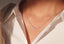 0.50 TCW Round Moissanite Diamond Dainty Necklace - crownmoissanite