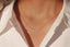 0.50 TCW Round Moissanite Diamond Dainty Necklace - crownmoissanite