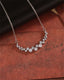 1.20 TCW Round Moissanite Diamond Cluster Necklace - crownmoissanite