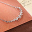 1.20 TCW Round Moissanite Diamond Cluster Necklace - crownmoissanite