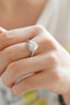 1.0 CT Heart Moissanite Diamond Halo Pave Ring - crownmoissanite