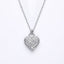 1.20 TCW Round Moissanite Diamond Heart Pendant Necklace - crownmoissanite