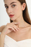 0.50 TCW Round Moissanite Diamond Dainty Necklace - crownmoissanite
