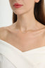 0.50 TCW Round Moissanite Diamond Dainty Necklace - crownmoissanite