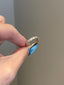 0.90 TCW Cushion Shaped Moissanite Half Eternity Wedding Band - crownmoissanite