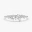 0.25 TCW Round Moissanite Cluster Ring - crownmoissanite