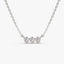 0.10 TCW Round Moissanite Bezel Necklace - crownmoissanite