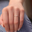 0.03 CT Baguette Moissanite Minimalist Ring for Women - crownmoissanite