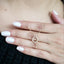 0.13 TCW Round Moissanite Open Circle Necklace for Women - crownmoissanite