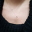 0.13 TCW Round Moissanite Open Circle Necklace for Women - crownmoissanite