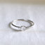 0.24 TCW Round Moissanite Minimslit Ring for Women - crownmoissanite