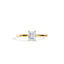 1.0 CT Emerald Solitaire Style Moissanite Engagement Ring