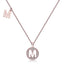 Customized "M" Letter Moissanite Diamond Necklace - crownmoissanite