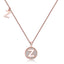 Customized "Z" Letter Moissanite Diamond Necklace - crownmoissanite