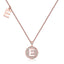 Customized "E" Letter Moissanite Diamond Necklace - crownmoissanite