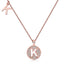 Customized "K" Letter Moissanite Diamond Necklace - crownmoissanite