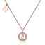 Customized "N" Letter Moissanite Diamond Necklace - crownmoissanite