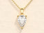 1.0 CT Pear Moissanite Diamond Solitaire Necklace - crownmoissanite
