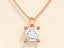 1.0 CT Cushion Moissanite Diamond Solitaire Necklace - crownmoissanite
