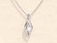 0.10 TCW Round Moissanite Diamond Soloitaire Necklace - crownmoissanite