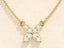 0.24 TCW Round Moissanite Diamond Clover Necklace - crownmoissanite
