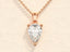 1.0 CT Pear Moissanite Diamond Solitaire Necklace - crownmoissanite