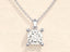 1.0 CT Cushion Moissanite Diamond Solitaire Necklace - crownmoissanite