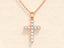 0.22 TCW Round Moissanite Diamond Cross Pendent Necklace - crownmoissanite
