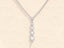 0.11 TCW Round Moissanite Diamond Drop Pendant Necklace - crownmoissanite