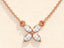 0.40 TCW Marquise Moissanite Diamond Clover Pendent Necklace - crownmoissanite