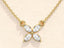 0.40 TCW Marquise Moissanite Diamond Clover Pendent Necklace - crownmoissanite