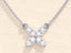 0.24 TCW Round Moissanite Diamond Clover Necklace - crownmoissanite