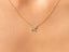 0.24 TCW Round Moissanite Diamond Clover Necklace - crownmoissanite