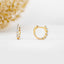 0.25 TCW-0.34 TCW Round Moissanite Diamond Hoop Earrings - crownmoissanite