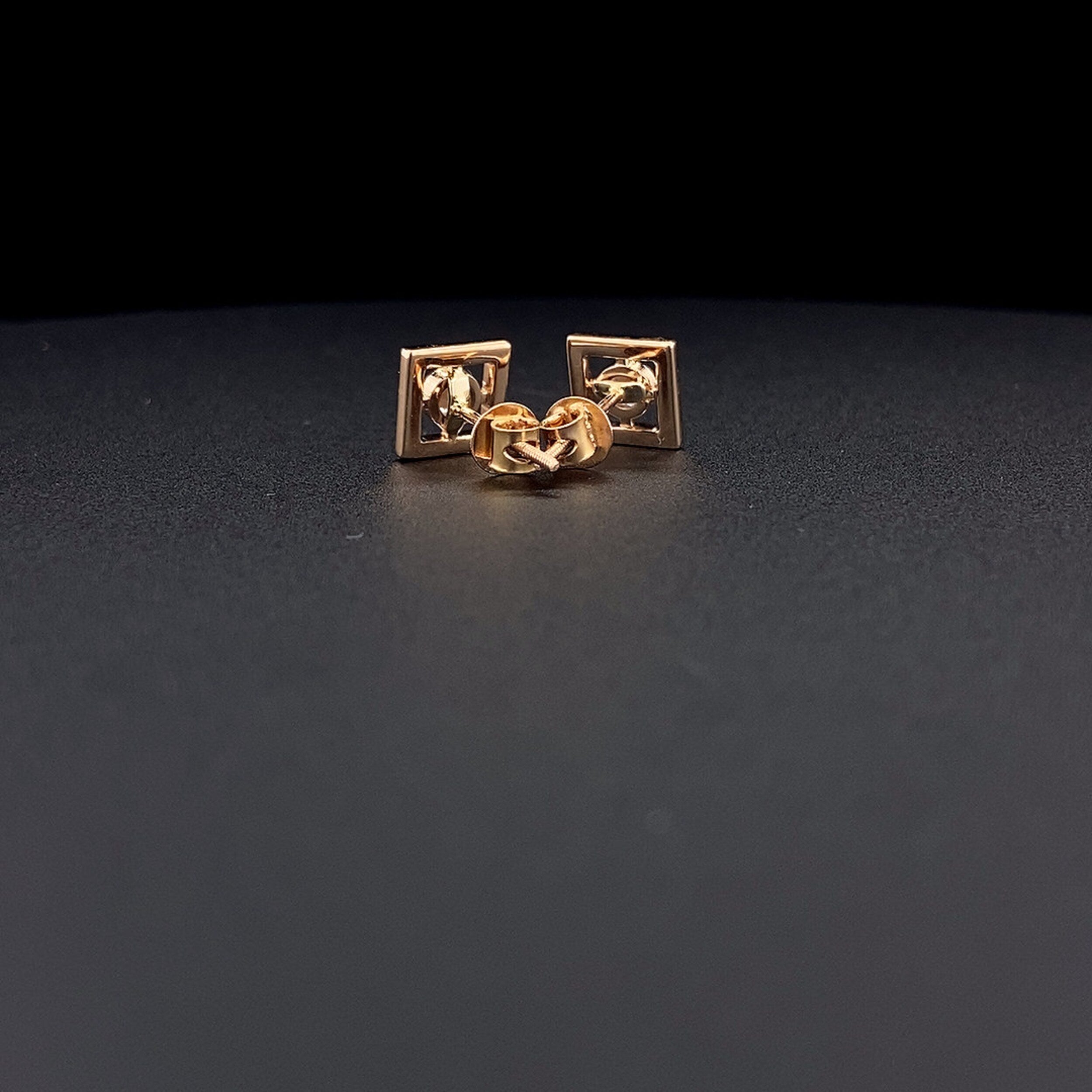 0.40 TCW Round Moissanite Diamond Bezel Stud Earrings - crownmoissanite